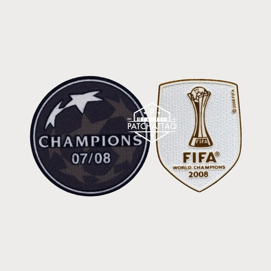 Patchs Thermocollants Manchester United UEFA Champions League 2008-2009 Patchattaq