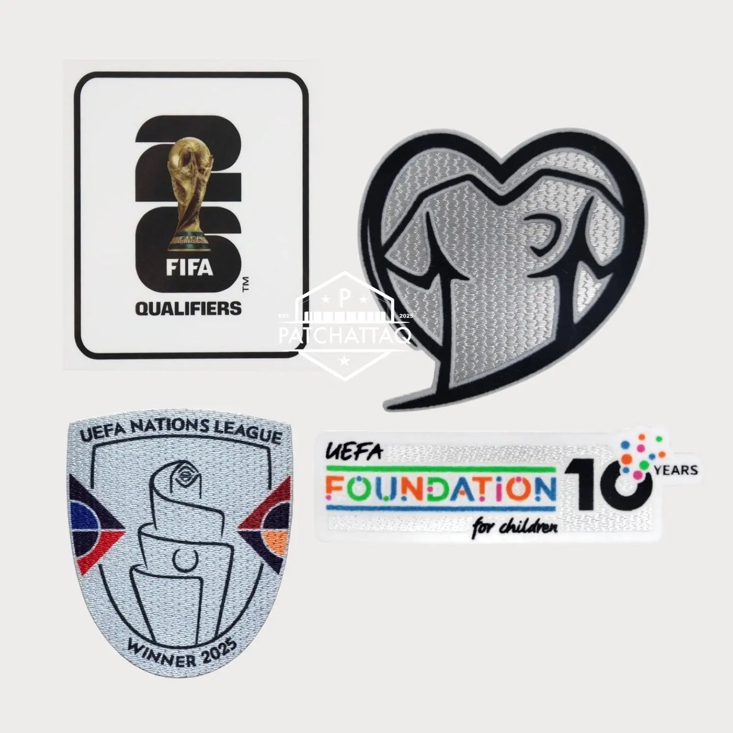 Patchs Thermocollants Portugal FIFA World Cup 2026 Qualifiers Patchattaq
