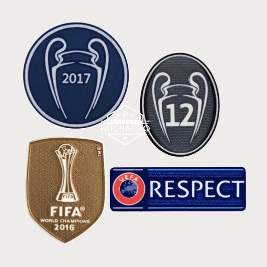 Patchs Thermocollants Real Madrid UEFA Champions League 2017-2018 Patchattaq