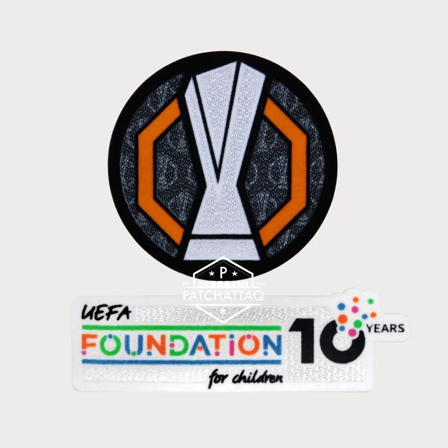 Patch Thermocollant UEFA Europa League 2025-2026 + Foundation 10 ans Patchattaq