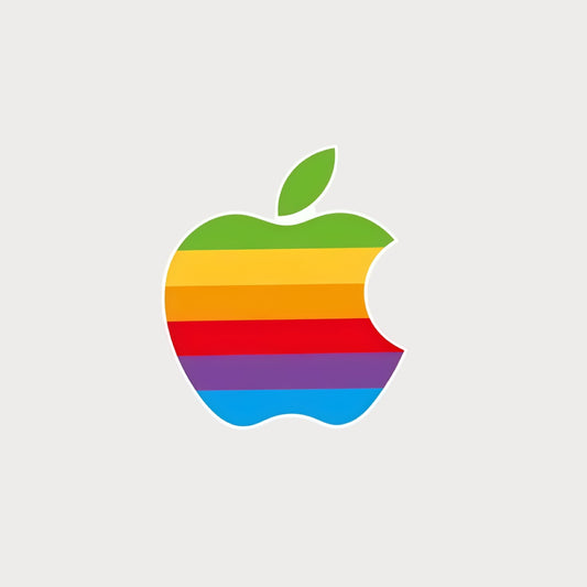 Autocollant Sticker Apple Logo Vintage Vinyle Waterproof