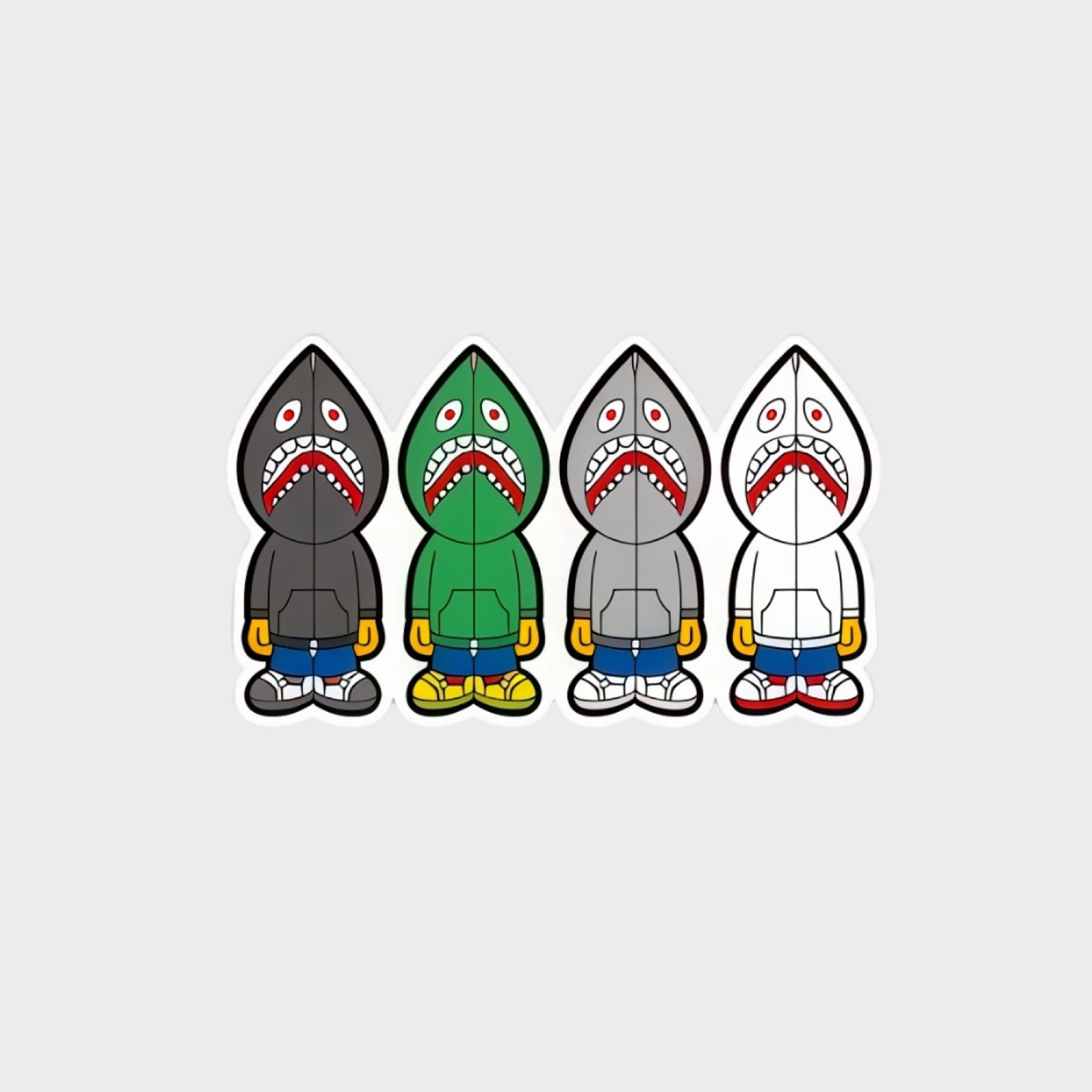 Autocollant Sticker A Bathing Ape (BAPE) Shark Hoodies Vinyle Waterproof