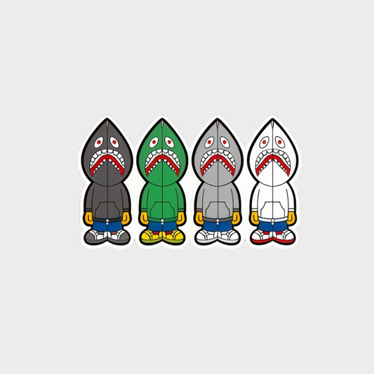 Autocollant Sticker A Bathing Ape (BAPE) Shark Hoodies Vinyle Waterproof