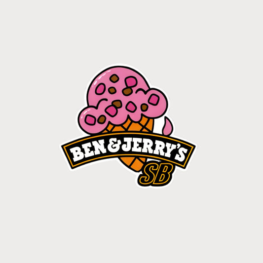 Autocollant Sticker Ben & Jerry's Vinyle Waterproof