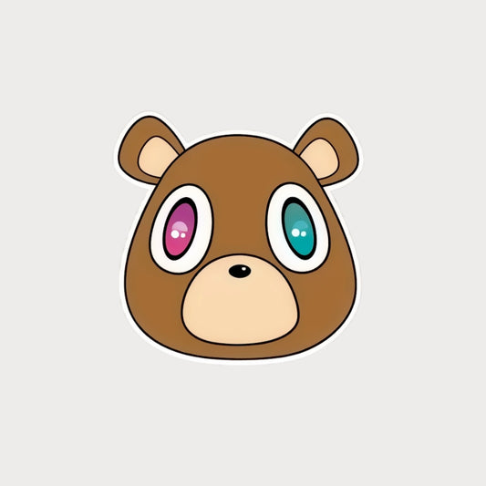 Autocollant Sticker Kanye Graduation Bear Vinyle Waterproof