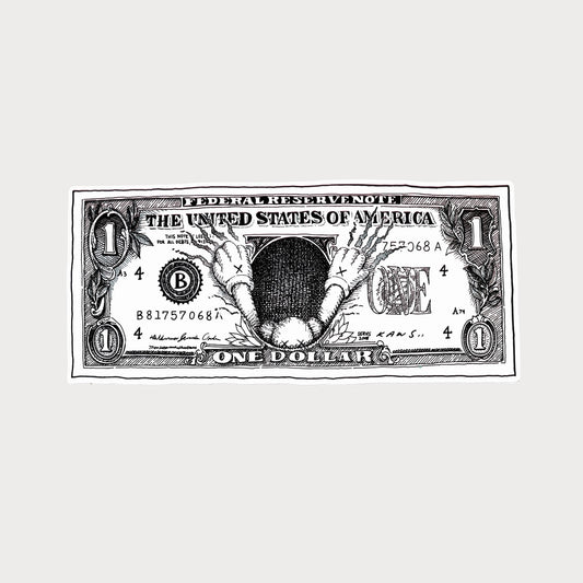 Autocollant Sticker KAWS One Dollar Vinyle Waterproof