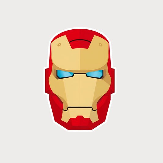 Autocollant Sticker Marvel Iron Man Mask Vinyle Waterproof