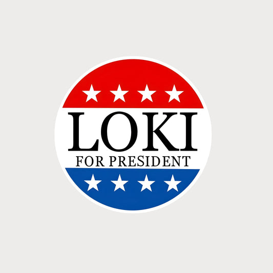 Autocollant Sticker Marvel Loki For President Vinyle Waterproof