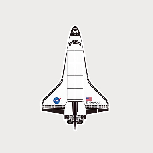 Autocollant Sticker NASA Space Shuttle Endeavour Vinyle Waterproof v1