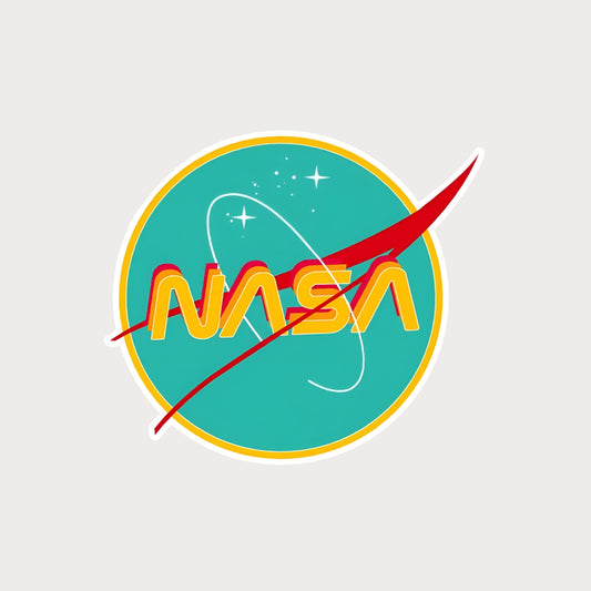 Autocollant Sticker NASA Logo Vintage Vinyle Waterproof