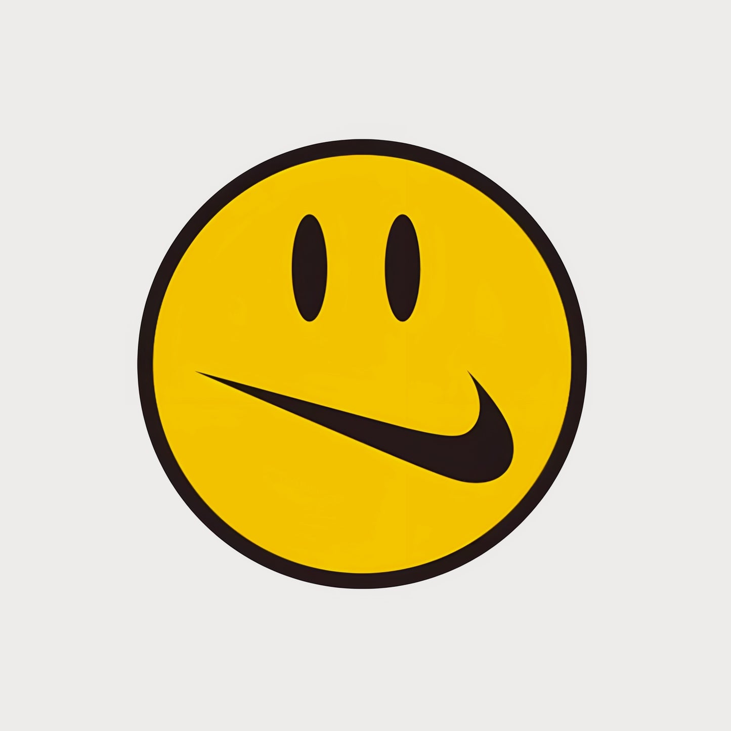 Autocollant Sticker Nike Smiley Face Vinyle Waterproof
