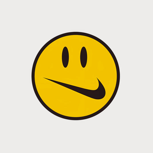 Autocollant Sticker Nike Smiley Face Vinyle Waterproof