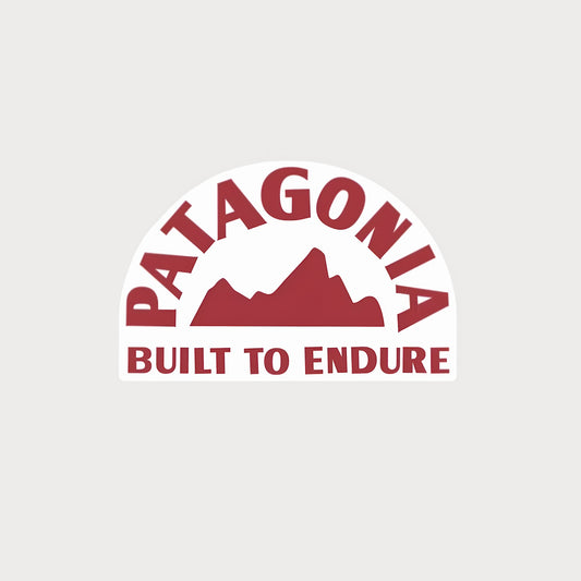 Autocollant Sticker Patagonia Built To Endure Vinyle Waterproof v2
