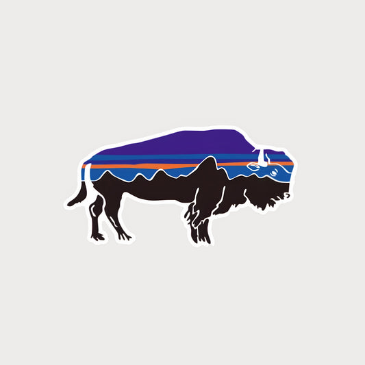 Autocollant Sticker Patagonia Fitz Roy Bison Vinyle Waterproof