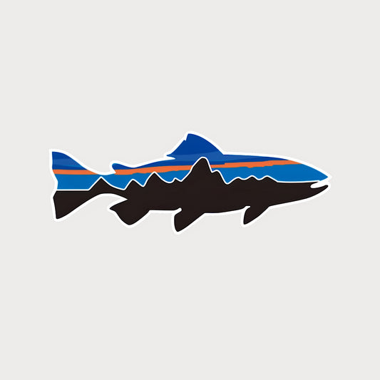 Autocollant Sticker Patagonia Fitz Roy Trout Vinyle Waterproof