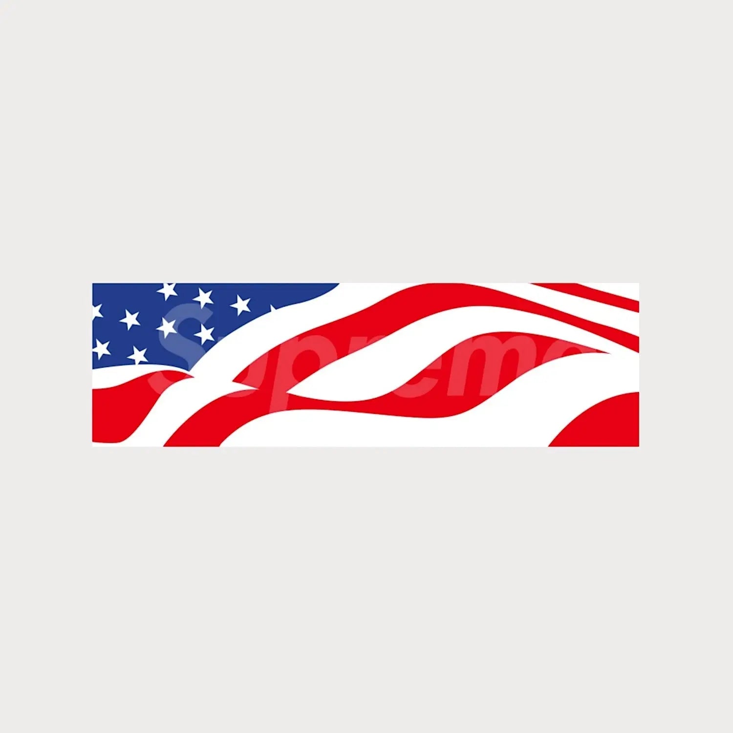 Autocollant Sticker Supreme 9/11 American Flag Box Logo Patchattaq