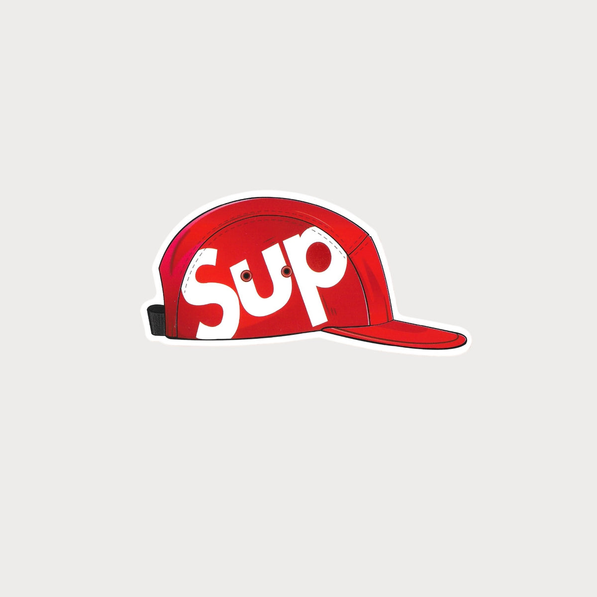 Autocollant Sticker Supreme Casquette (Cap) Vinyle Waterproof