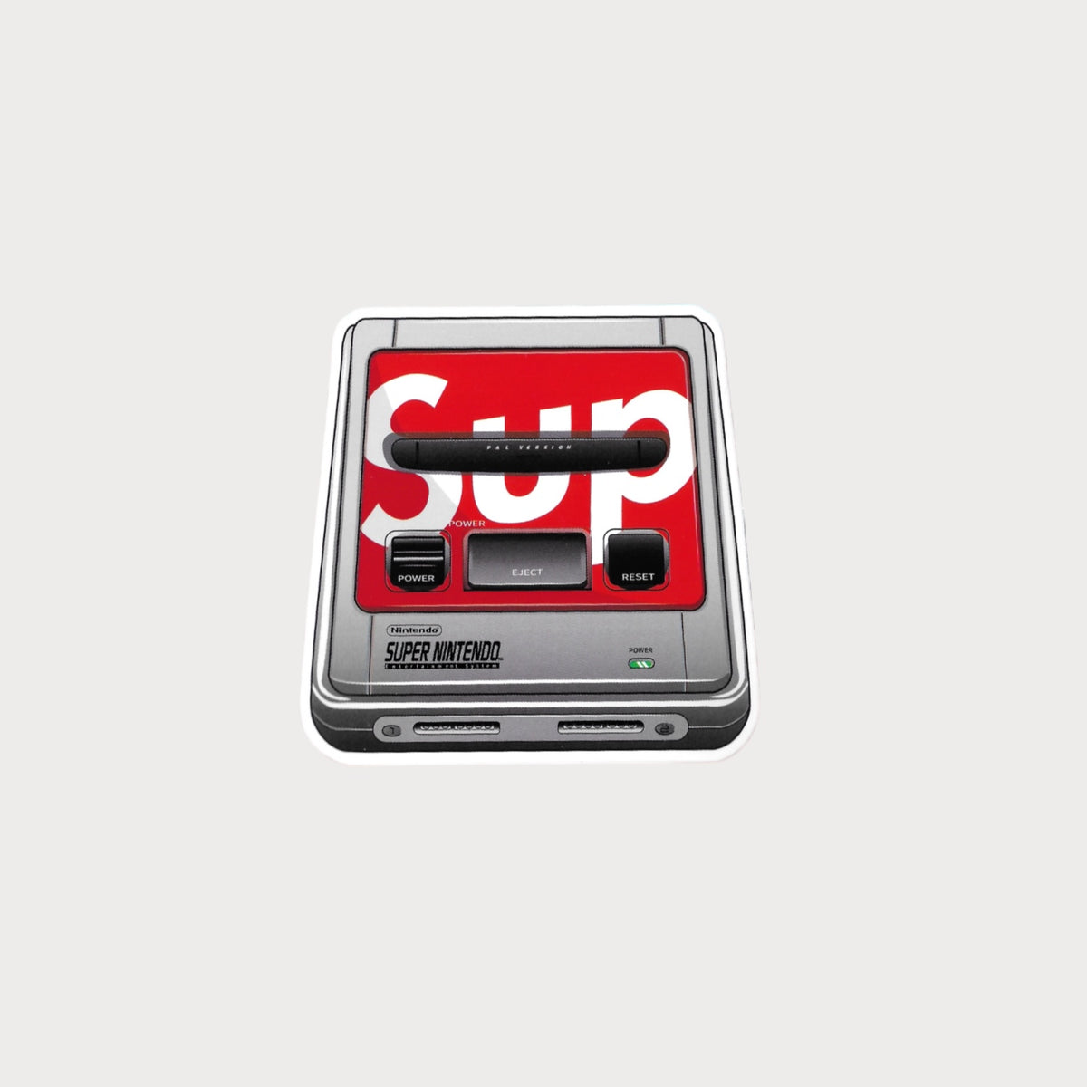 Autocollant Sticker Supreme Console Super Nintendo Vinyle Waterproof
