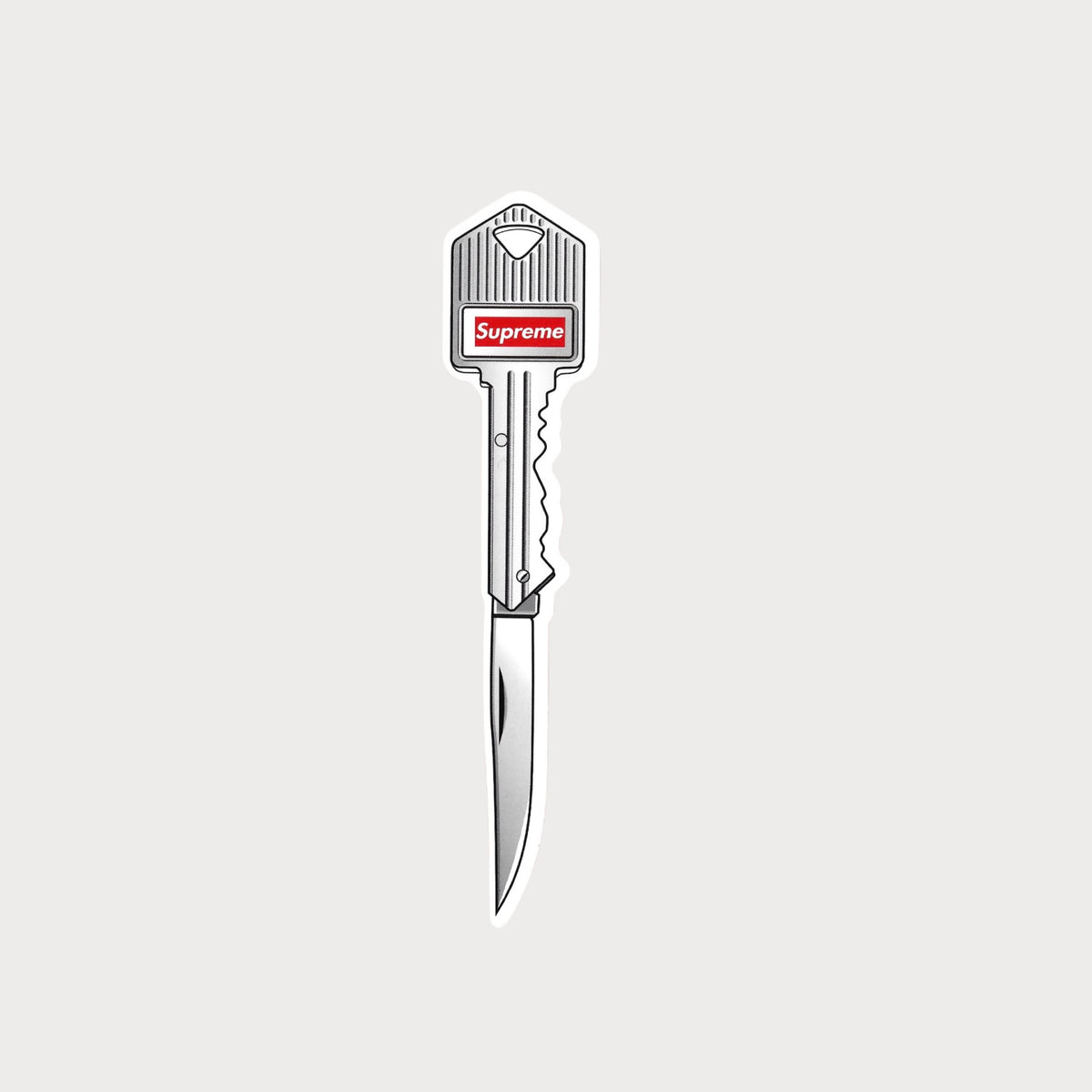 Autocollant Sticker Supreme Couteau à clé (Key Knife) Vinyl Waterproof