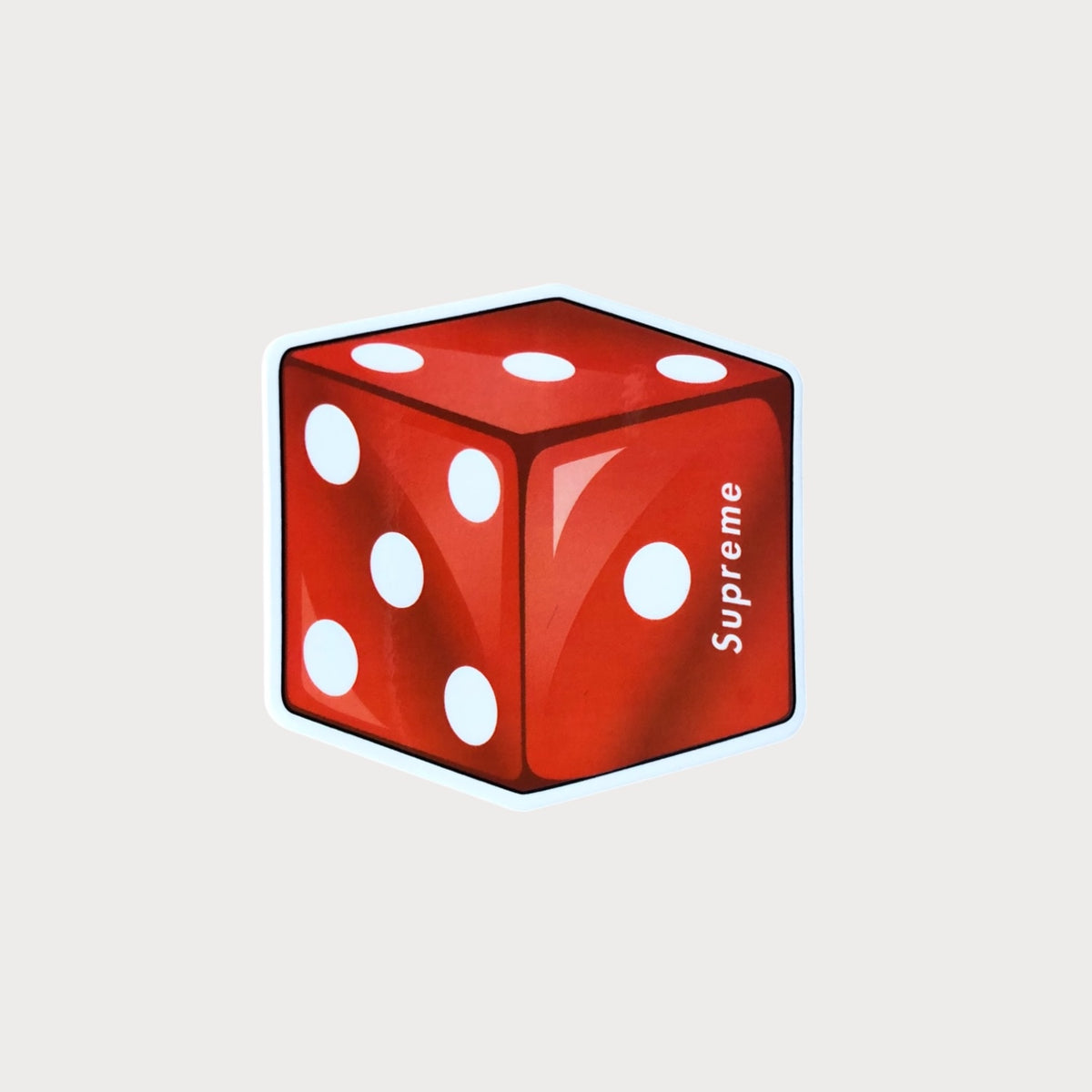 Autocollant Sticker Supreme Dés (Dice) Vinyle Waterproof