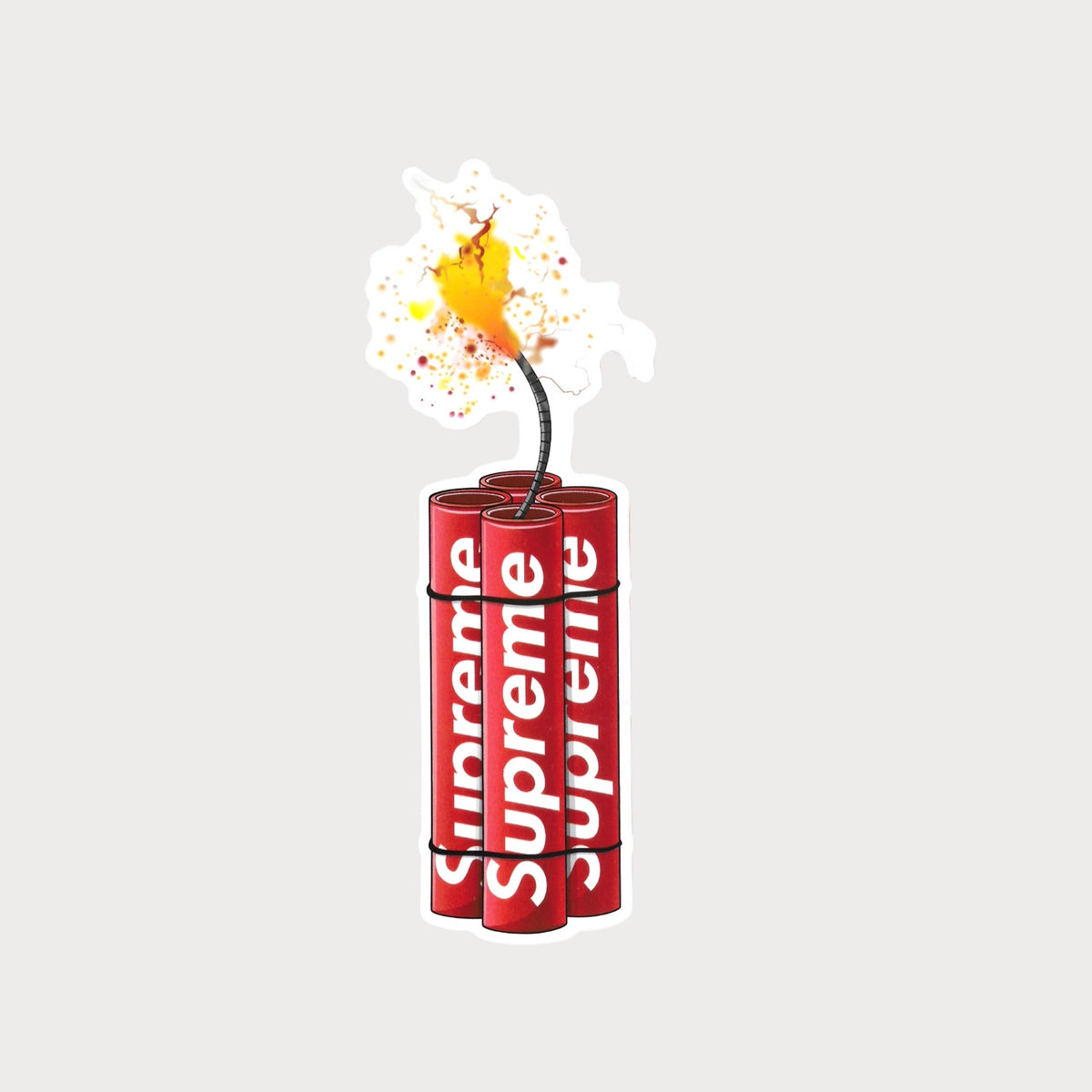 Autocollant Sticker Supreme Dynamite Vinyle Waterproof