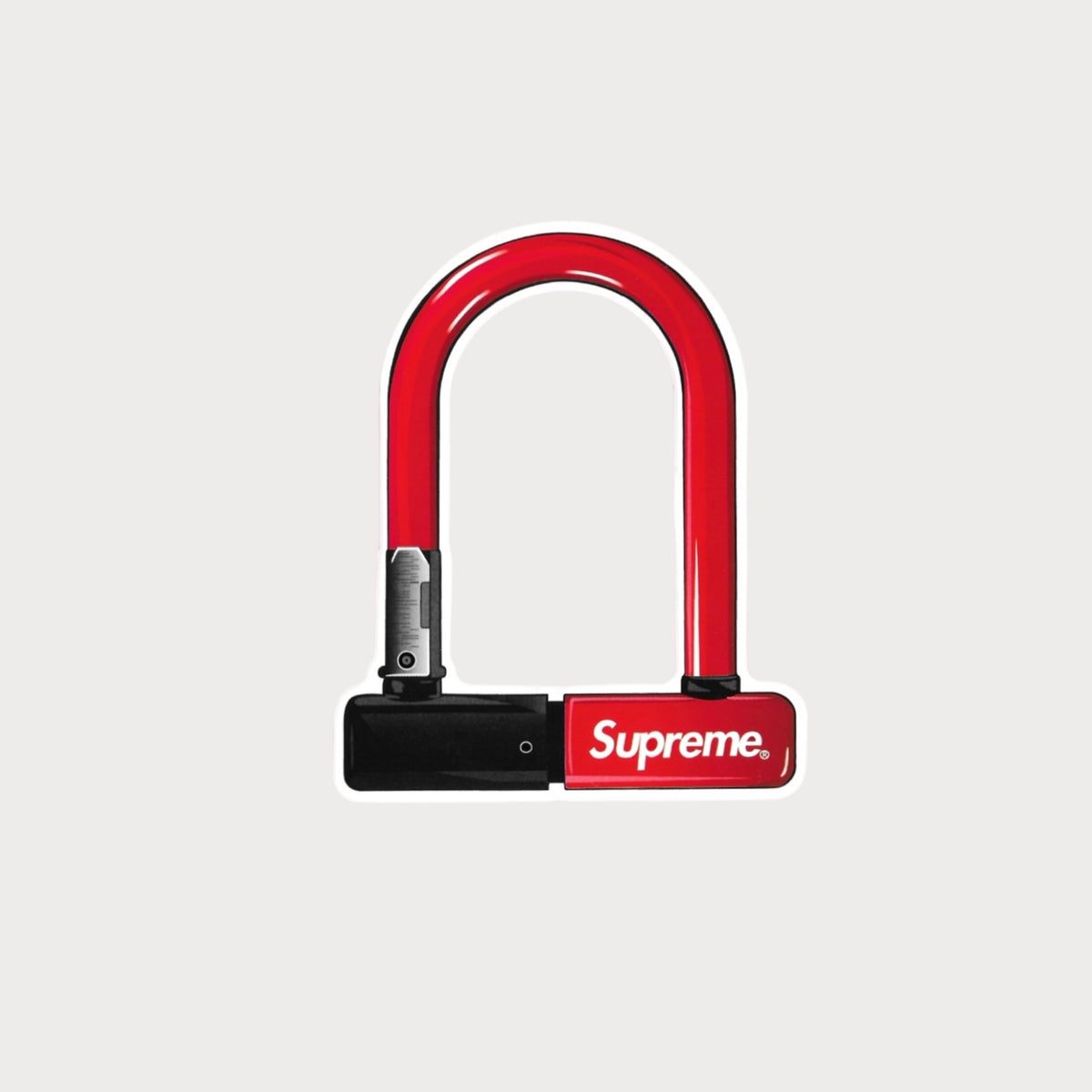 Autocollant Sticker Supreme Antivol Kryptonite Vinyle Waterproof