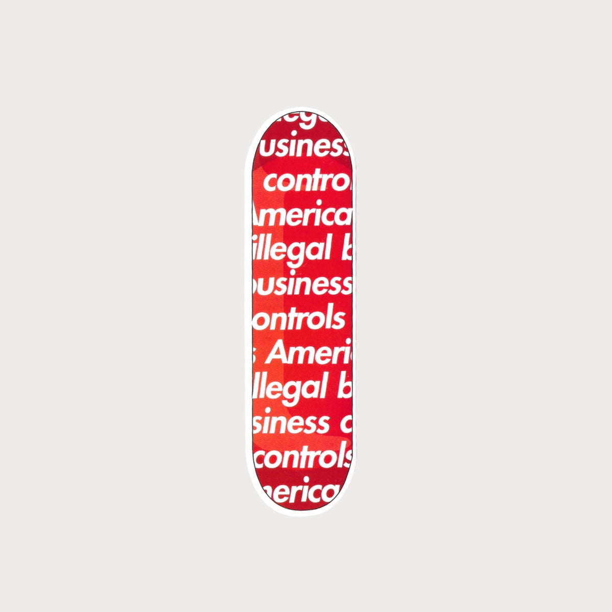 Autocollant Sticker Supreme Planche de Skateboard Illegal Business Vinyle Waterproof