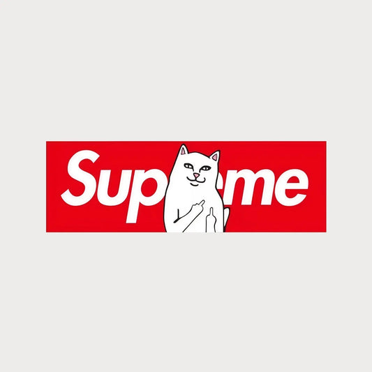 Autocollant Sticker Supreme Ripndip Box Logo Vinyle Waterproof Patchattaq