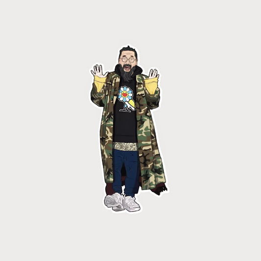 Autocollant Sticker Takashi Murakami OVO Hoodie Vinyle Waterproof