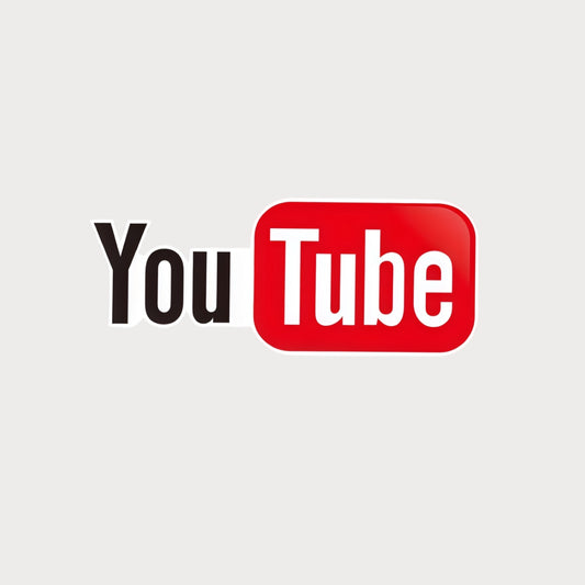 Autocollant Sticker YouTube Vinyle Waterproof