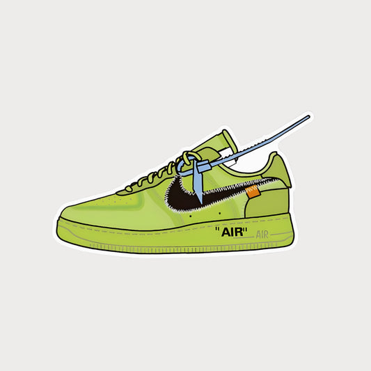 Autocollant Sticker Off-White Nike Air Force 1 Volt Vinyle Waterproof