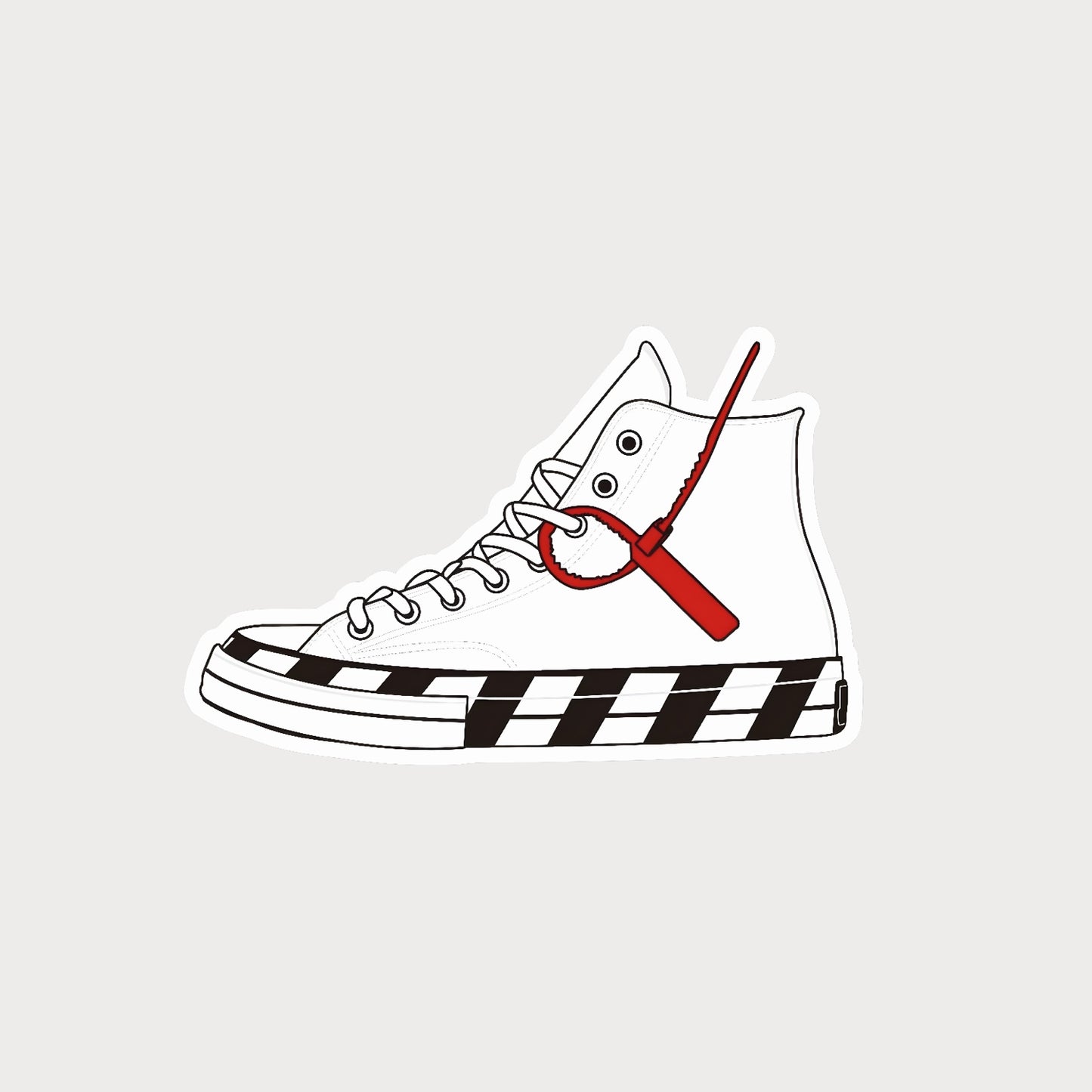 Autocollant Sticker Off-White Converse Chuck Taylor 70 Vinyl Waterproof