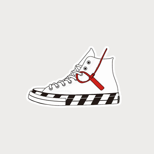 Autocollant Sticker Off-White Converse Chuck Taylor 70 Vinyl Waterproof