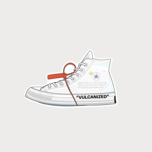 Autocollant Sticker Off-White Converse Chuck Taylor Vulcanized Vinyl Waterproof