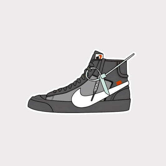 Autocollant Sticker Off-White Nike Blazer Grim Reaper Vinyl Waterproof