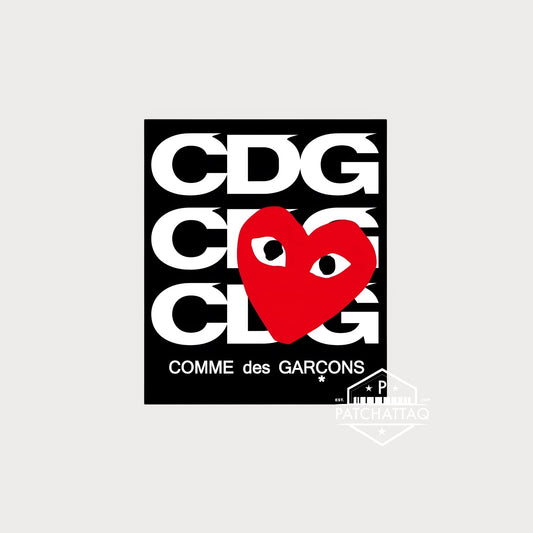 Autocollant Sticker Comme des Garçons CDG Vinyle Waterproof