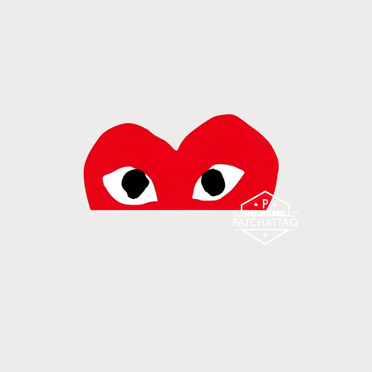 Autocollants Stickers Comme des Garçons Half Heart Vinyle Waterproof