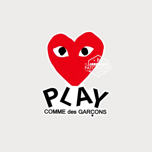 Autocollant Sticker Comme des Garçons Play Vinyle Waterproof v2