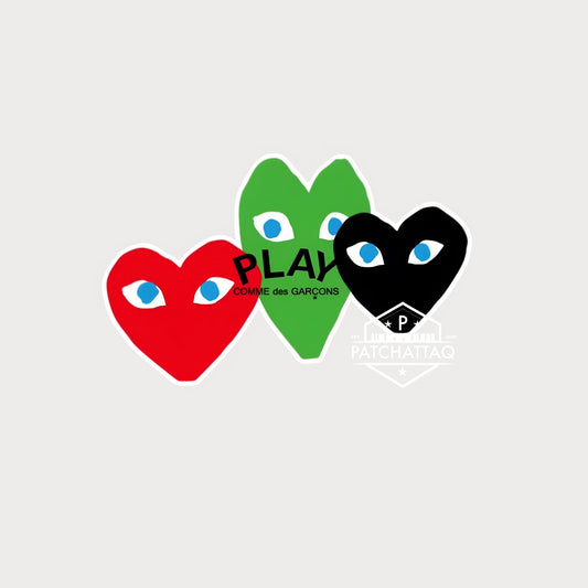 Autocollant Sticker Comme des Garçons Play Vinyle Waterproof v3