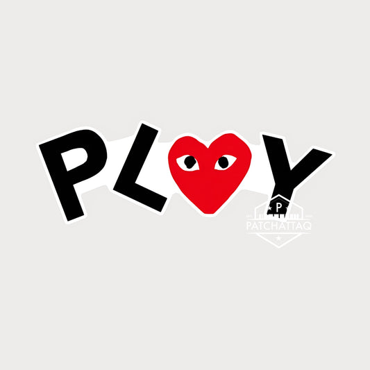 Autocollant Sticker Comme des Garçons Play Vinyle Waterproof v4