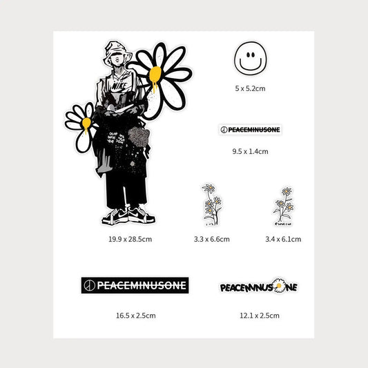 Stickers Autocollants G-Dragon PEACEMINUSONE Vinyle Waterproof Patchattaq