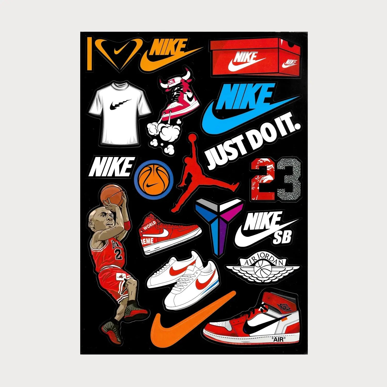 Stickers Autocollants Nike Air Jordan Vinyle Waterproof Patchattaq