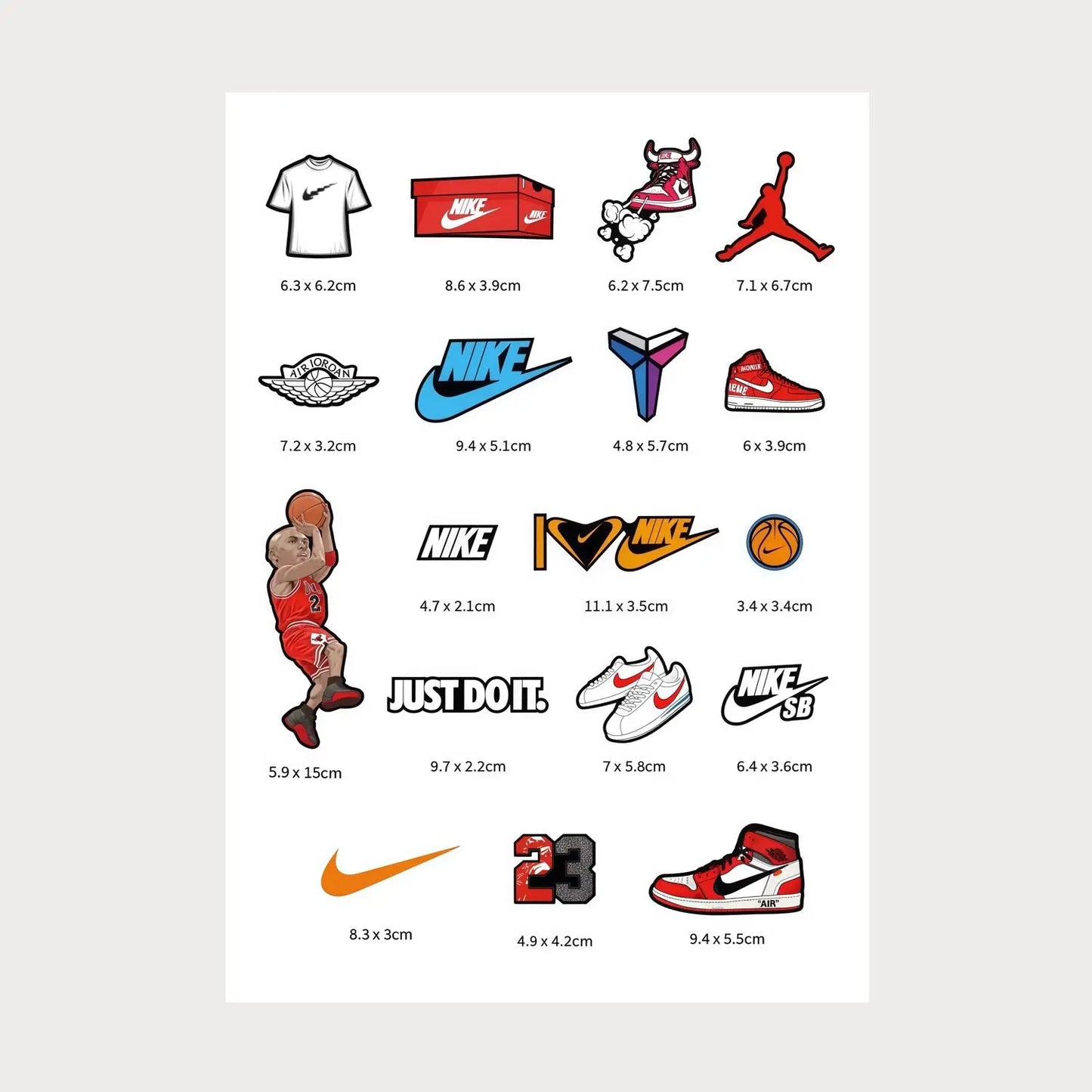 Stickers Autocollants Nike Air Jordan Vinyle Waterproof Patchattaq