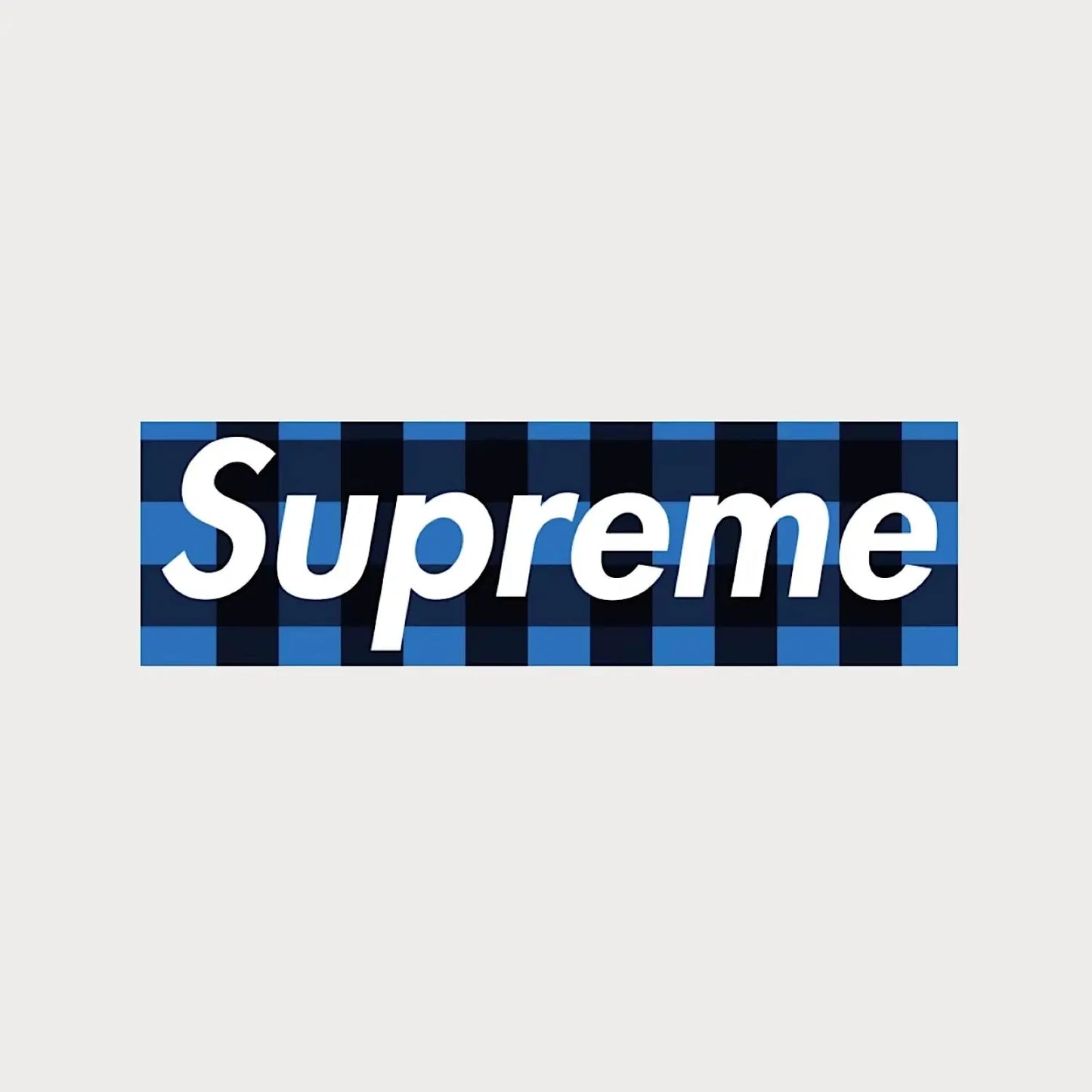 Autocollants Stickers Supreme Buffalo Plaid Box Logo Vinyle Waterproof Patchattaq