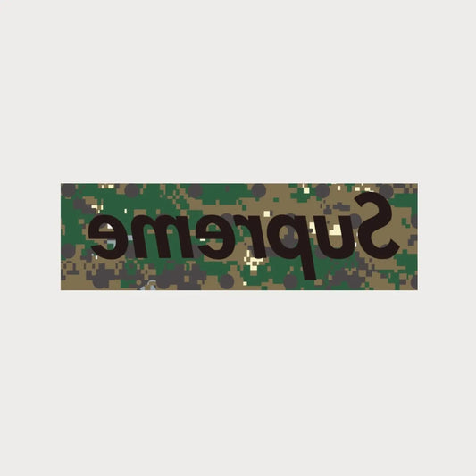Autocollants Stickers Supreme Comme des Garçons Digi Camo Box Logo Patchattaq