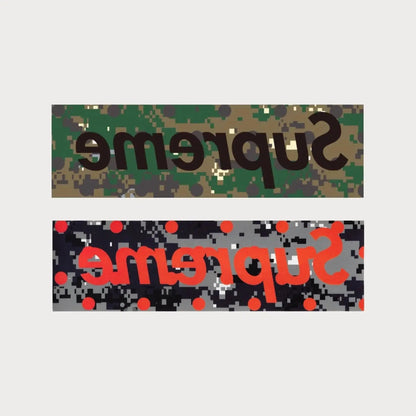 Autocollants Stickers Supreme Comme des Garçons Digi Camo Box Logo Patchattaq