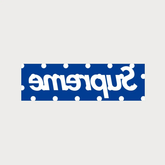 Autocollants Stickers Supreme Comme des Garçons Polka Dot Box Logo Patchattaq