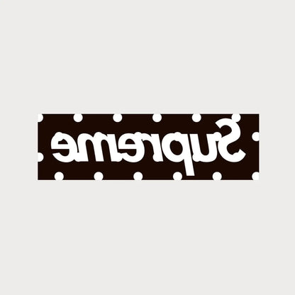 Autocollants Stickers Supreme Comme des Garçons Polka Dot Box Logo Patchattaq