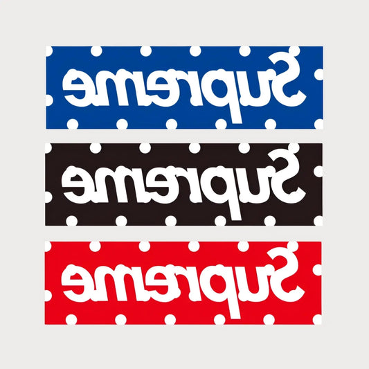 Autocollants Stickers Supreme Comme des Garçons Polka Dot Box Logo Patchattaq