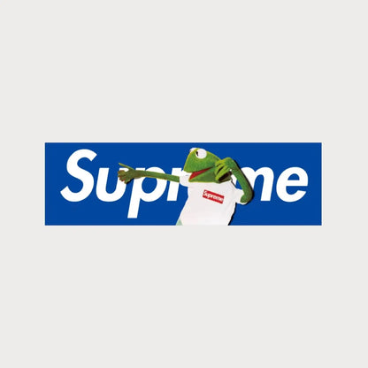 Autocollants Stickers Supreme Kermit The Frog Box Logo Patchattaq